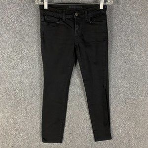 J Brand Jeans Women's Size 26 Denim Black Skinny Leg Cotton Adults